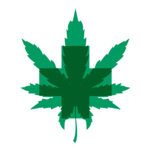 A medical marijuana, cannabis therapy  logo concept. |