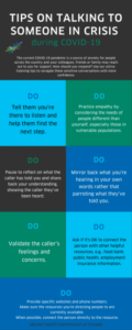 Tips On Talking To Someone In Crisis Infographic