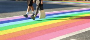 rainbow crosswalk