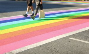 rainbow crosswalk