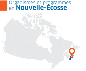Une carte du Canada avec la province de la Nouvelle-Écosse en surbrillance
