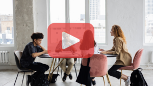 A group working together
